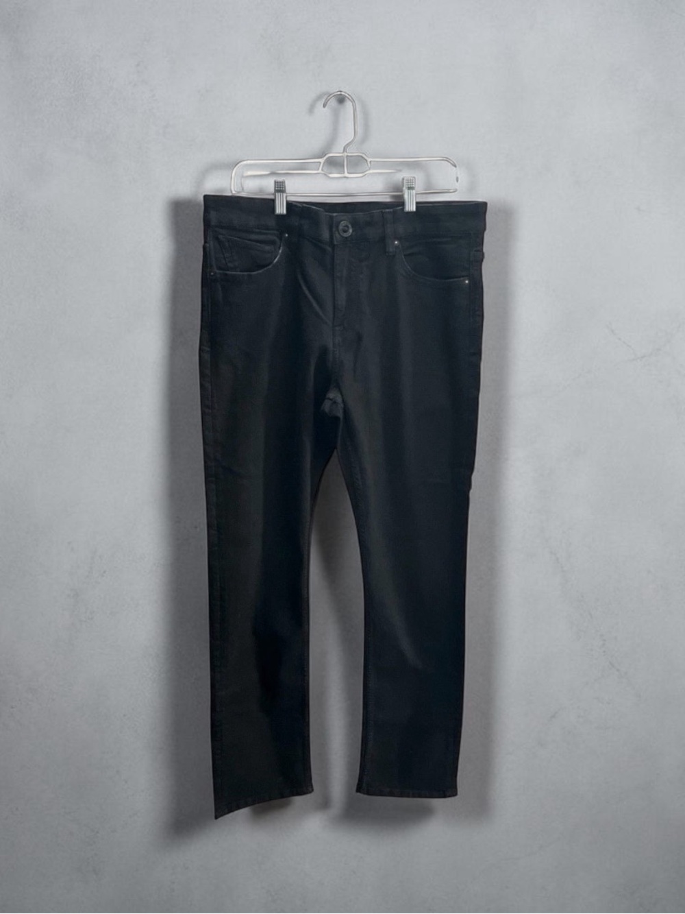 Volcom Solver Modern Straight Black Jeans 34x30 Men's